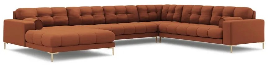 Téglavörös sarokkanapé (jobb oldali) Bali – Cosmopolitan Design