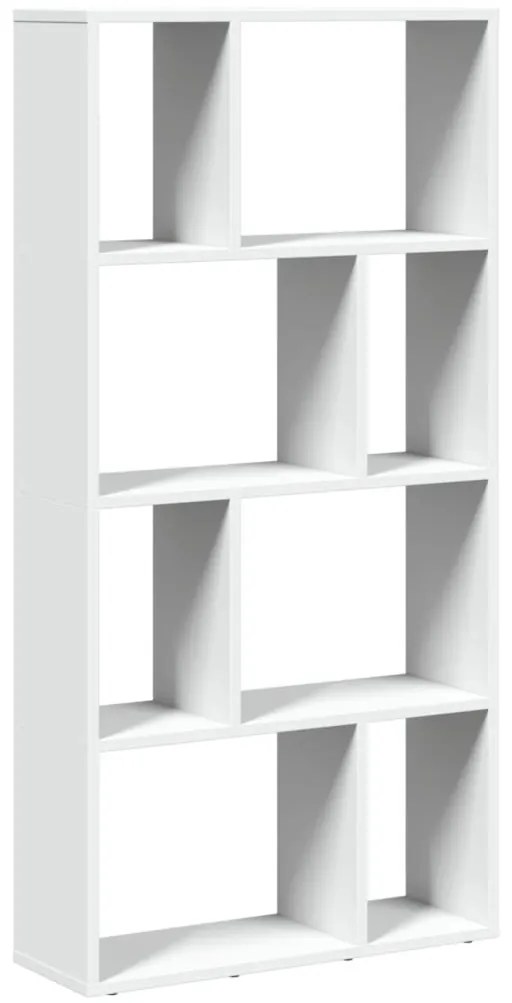 fehér szerelt fa könyvespolc 60 x 20 x 120 cm