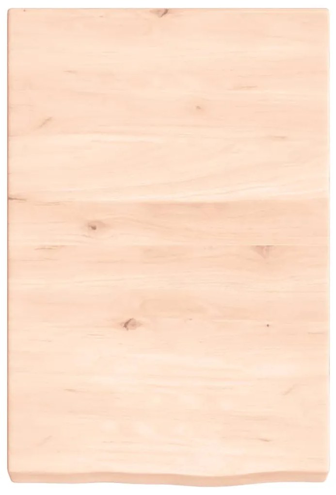 kezeletlen tömör tölgyfa fali polc 40x60x(2-6) cm