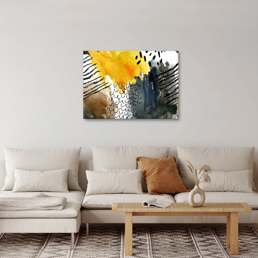 Kép - Absztrakt akvarell (70x50 cm)