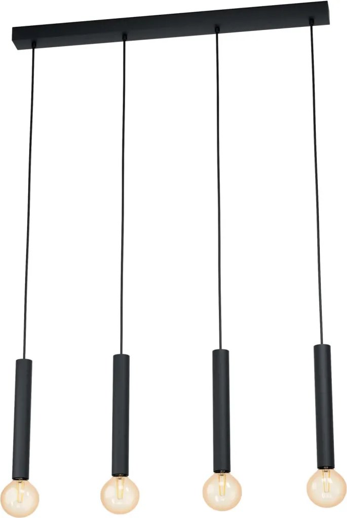 EGLO 98057 CORTENOVA Többágú Függesztett Lámpa Fekete E27 IP20