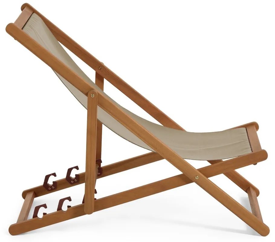 Adredna sötétzöld akácfa összecsukható strand szék - Kave Home