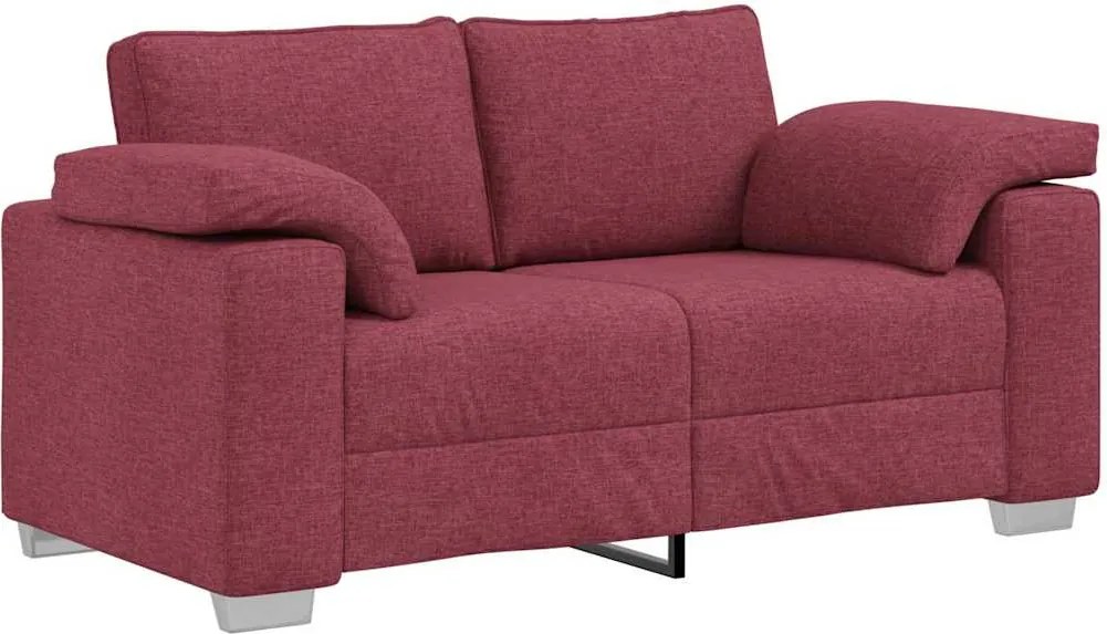 vidaXL Kanapé Bordó 160 x 80 x 82 cm szövet