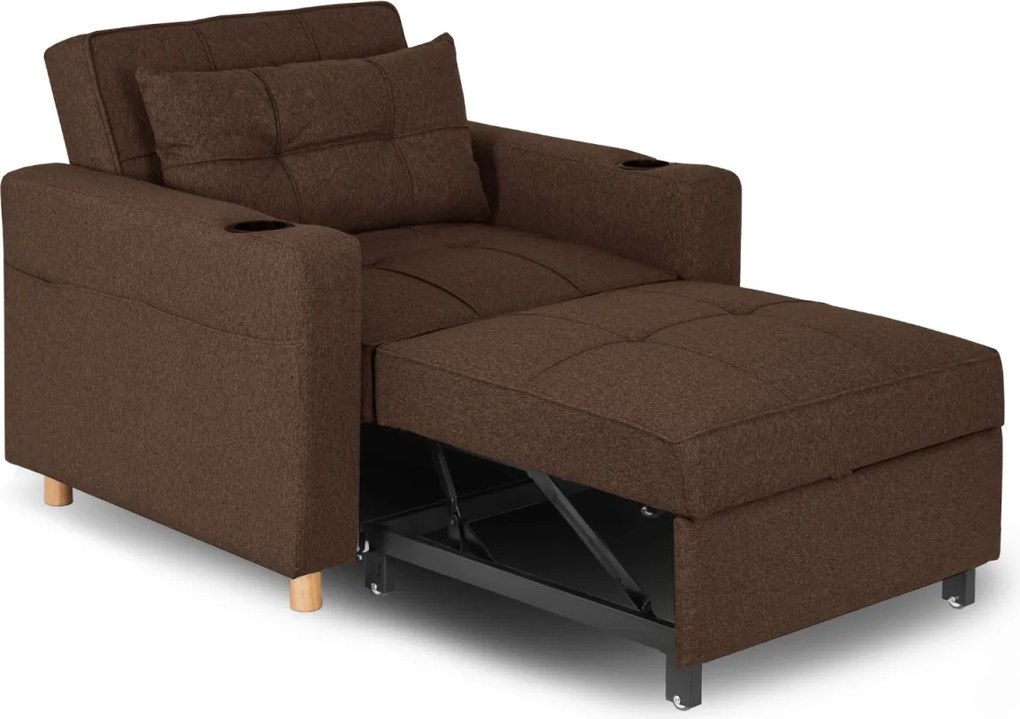 Dönthető fotel barna, SOLOR