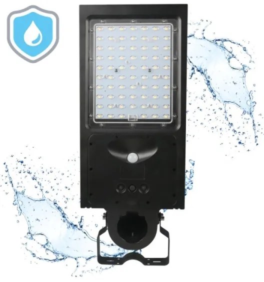 LED napelemes utcai lámpa érzékelővel STREET LED/30W/9,6V 3000/4000K 6000 mAh IP65