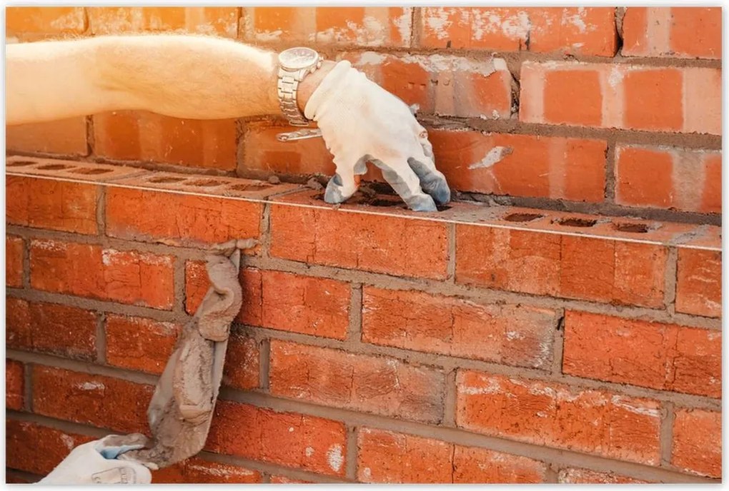 Poszterek 120x80 Tégla lerakás habarcs