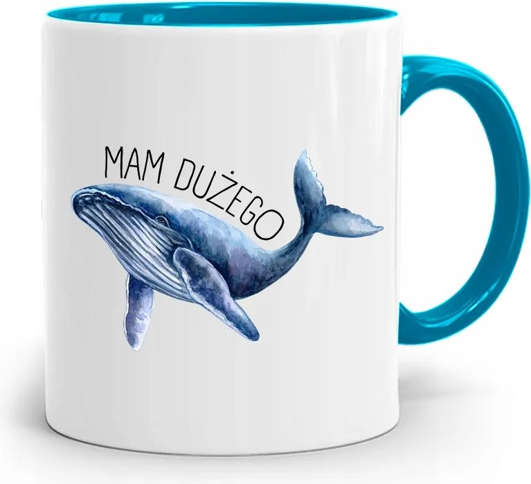 Kék Bögre Fiúnak Nagy, fényképes nyomott mintával