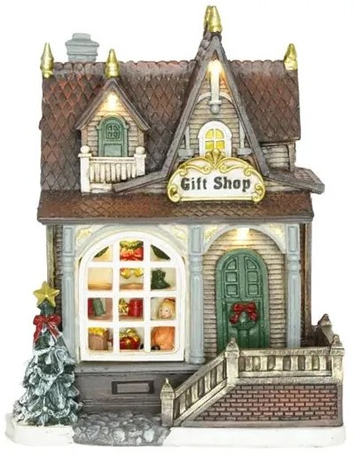 Ajándékbolt világító LED karácsonyi dekoráció Gift Shop