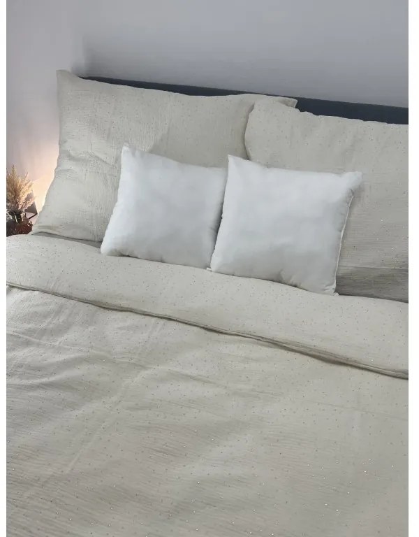 Muszlin ágynemű IVORY Royal Ágynemű mérete: 140x200 cm, A csomag tartalma: Készletcsomagolás