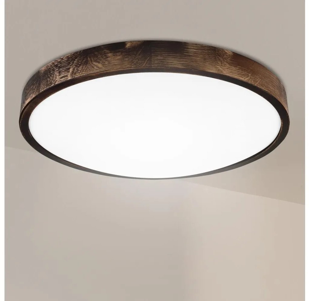 Brilagi - Mennyezeti lámpa CARVALHO SMOKEY 3xE27/60W/230V tölgy átm. 47,5 cm