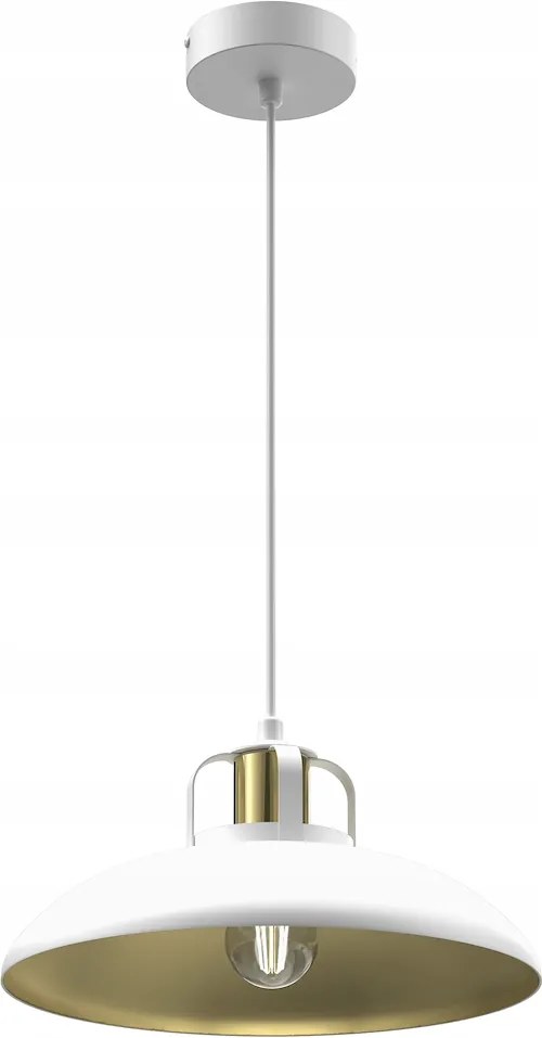 Felix függőlámpa 1xE27 fehér/arany