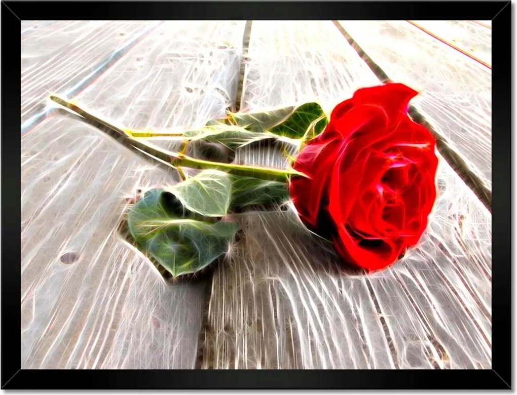 Poszterek keretben 40x30 Kozmikus rózsa