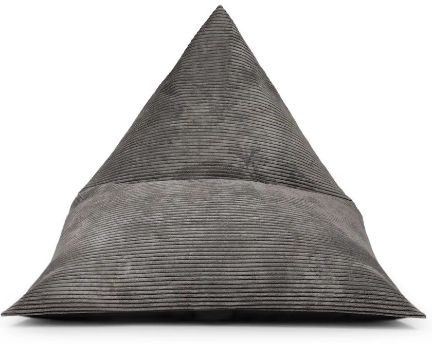 Fekete kordbársony babzsákfotel Razz – SLOWDOWN