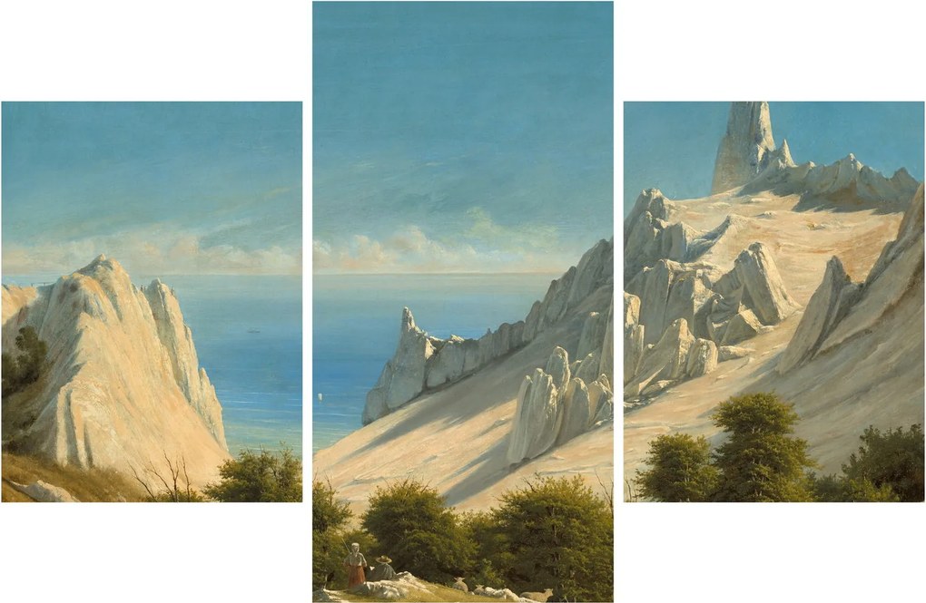Kép - Georg Emil Libert, View of Sommerspiret, the Cliffs of Møn, reprodukciók (90x60 cm)