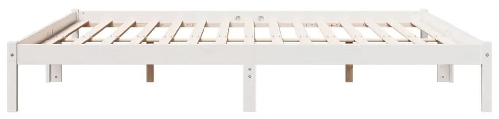fehér tömör fenyő extra hosszú ágykeret matrac nélkül 180x210cm