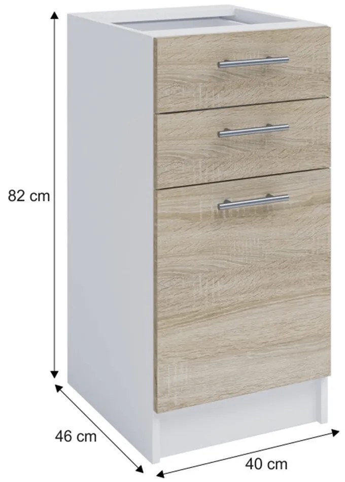 Alsó konyhaszekrény S40SZ2 Flor. 1014748