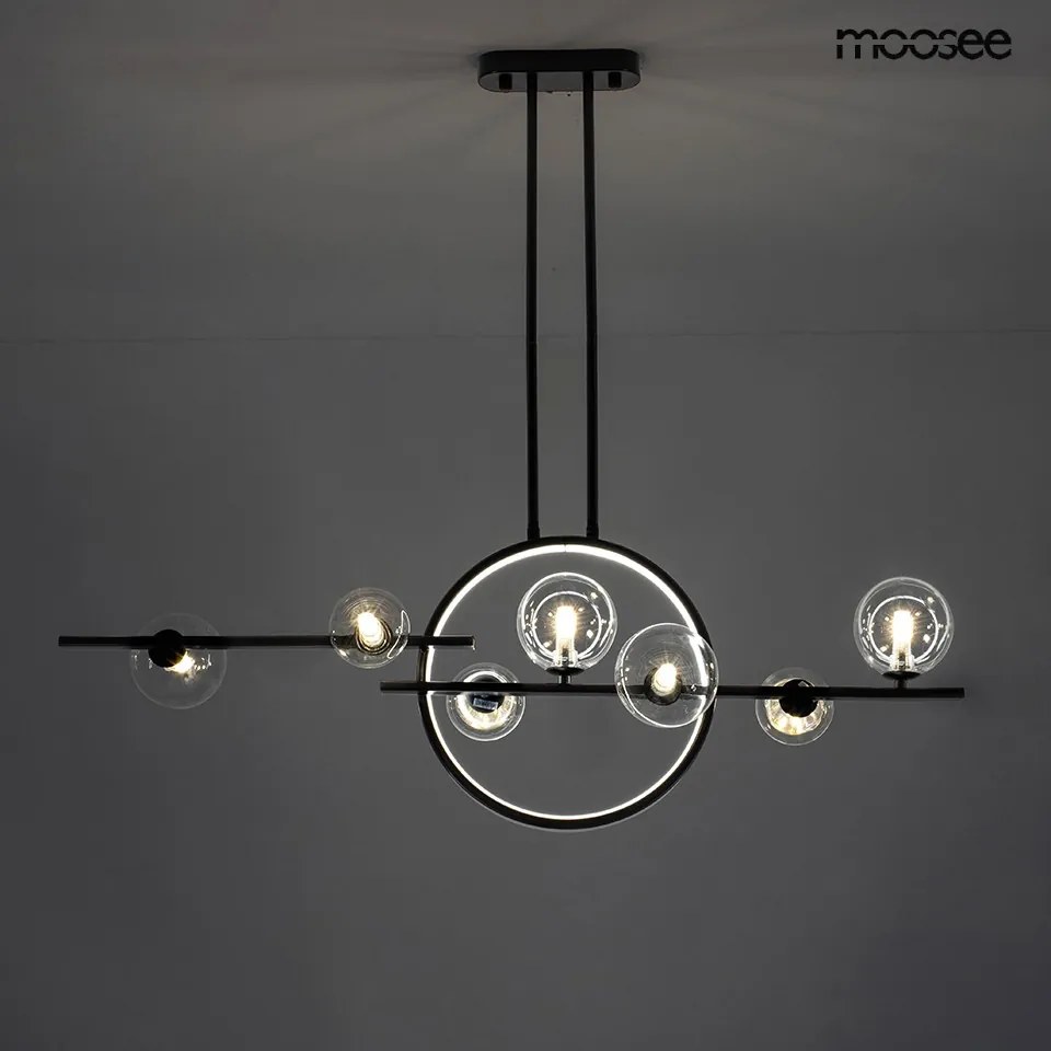 KING HOME MSE010100346 ALURE Modern Led Függesztett Lámpa Fekete G9 IP20