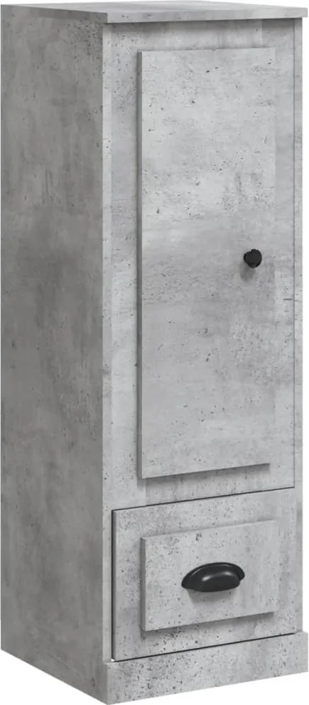 vidaXL betonszürke szerelt fa magasszekrény 36x35,5x103,5 cm