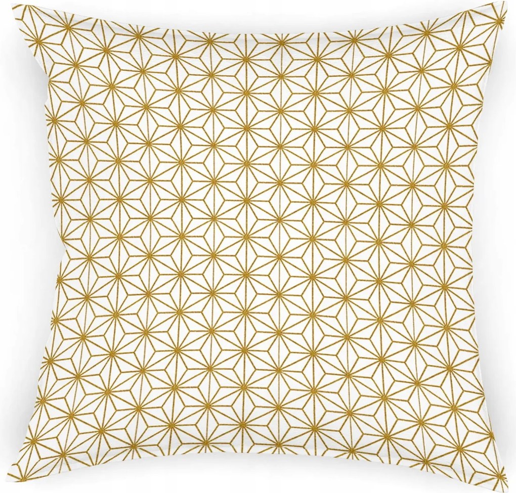 Karácsonyi párnahuzat 40x40 Csillagos párnahuzat Arany 7844