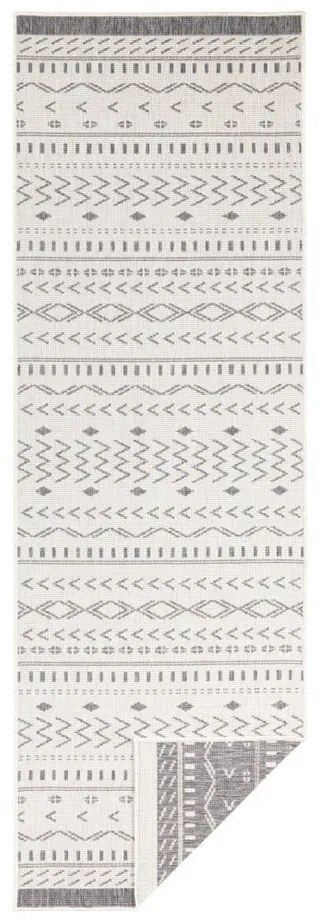 Kuba szürke-krémszínű kültéri szőnyeg, 350 x 80 cm - NORTHRUGS