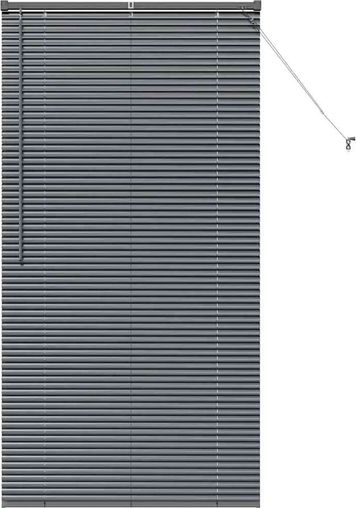vidaXL Zsalugáter Redőnyök Sötétszürke 175 x 85 cm Alumínium