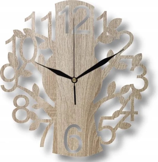 Falióra Dekoratív Fa Erdő Konyha Nappali 35 cm