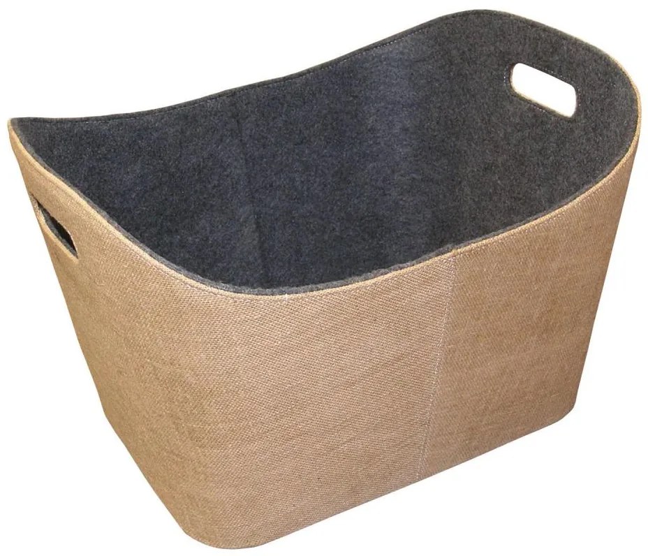 Lienbacher Nemez fa kosár fogantyúkkal 35x55 cm bézs LB0059