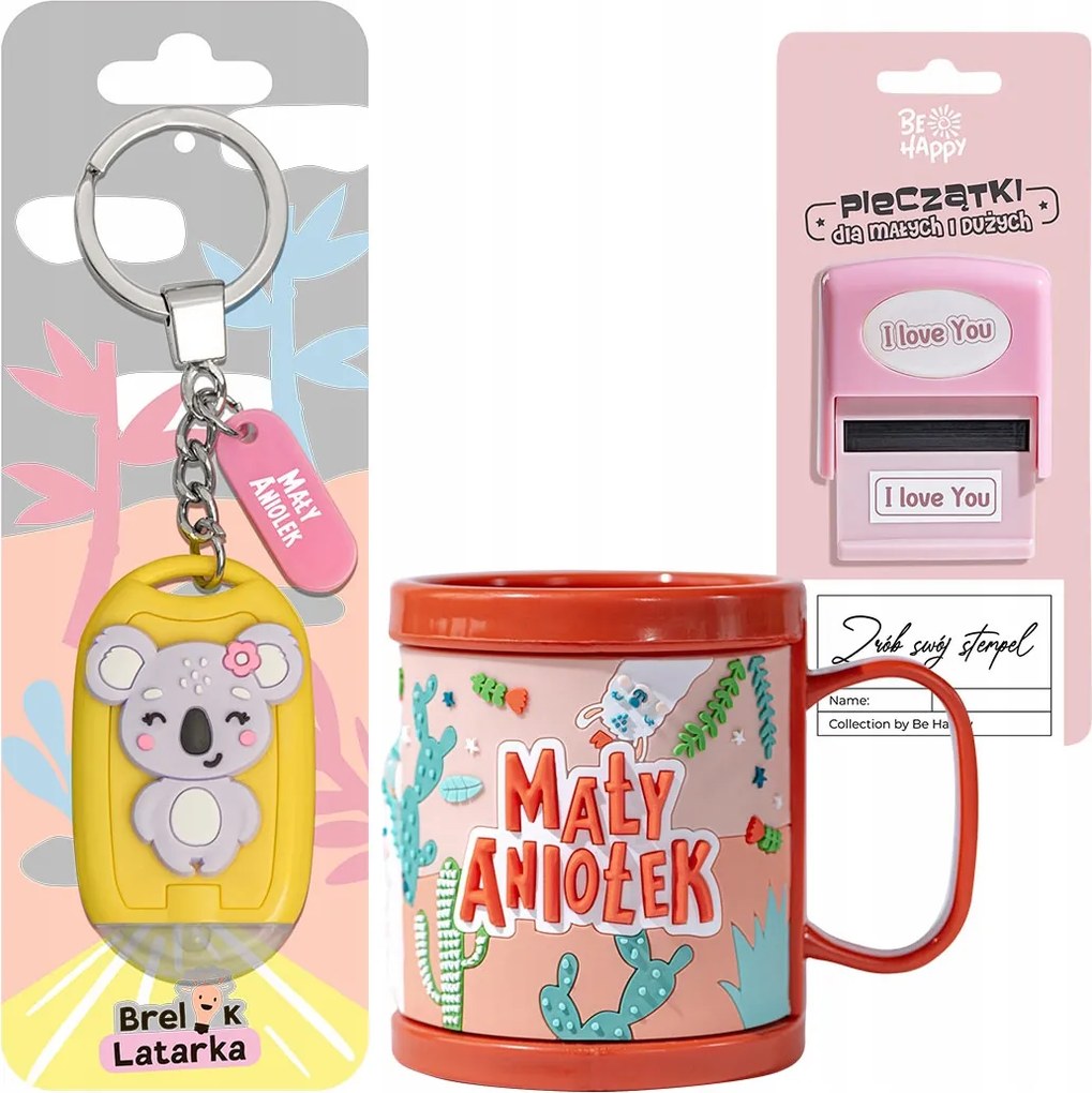 Gyereknapi Ajándék Bögre Kislány Kulcstartó Bélyegző