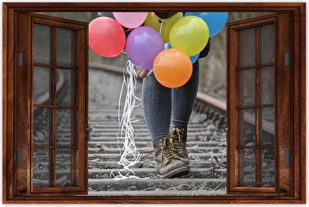 Poszterek 90x60 Séta lufikkal