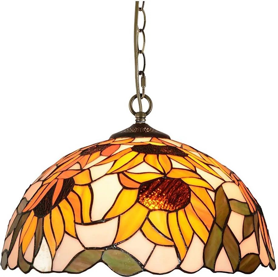 Prezent 238 - Láncos csillár TIFFANY 2xE27/60W/230V