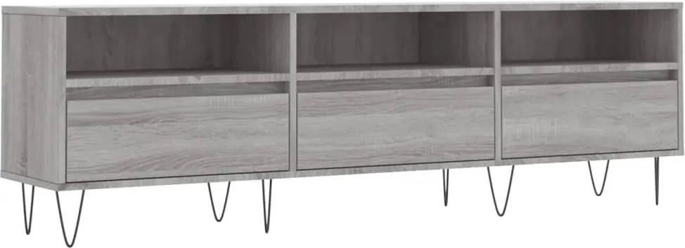 vidaXL szürke sonoma színű szerelt fa TV-szekrény 150x30x44,5 cm