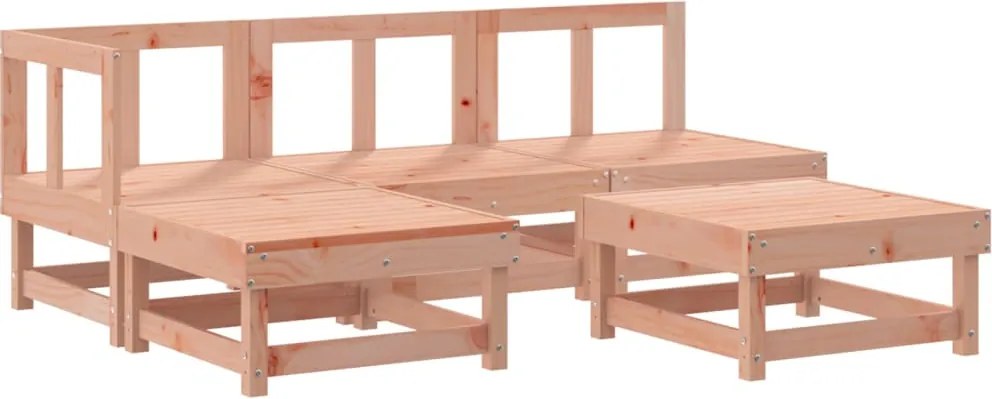 vidaXL 5 részes tömör duglászfenyő kerti pihenőgarnitúra