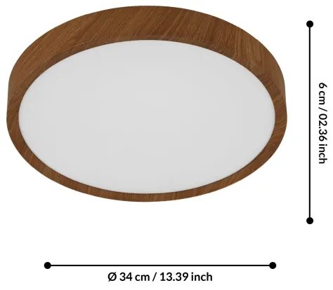 Eglo 75628 - GIGLIO LED mennyezeti lámpa 14,6W, 230V