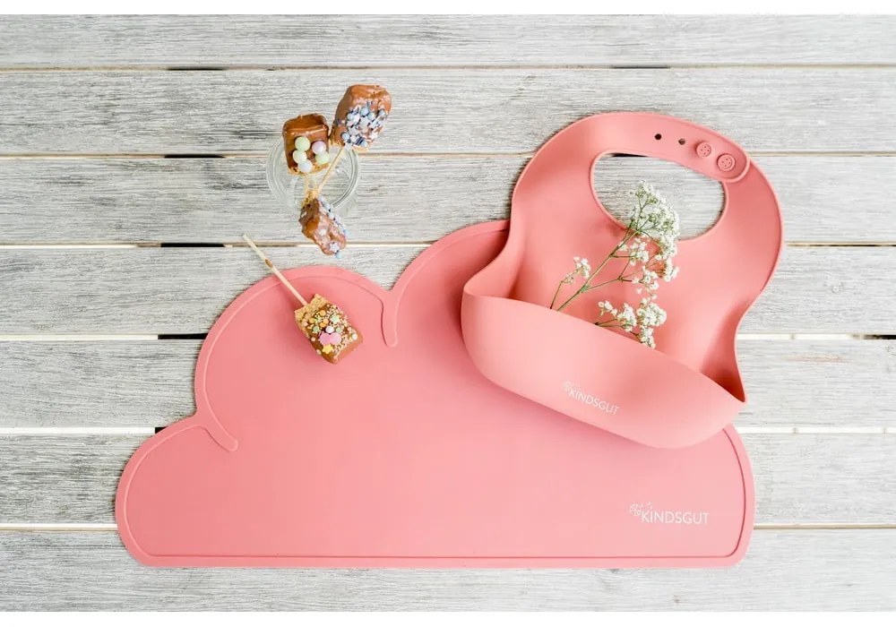 Cloud sötét rózsaszín szilikon tányéralátét, 49 x 27 cm - Kindsgut