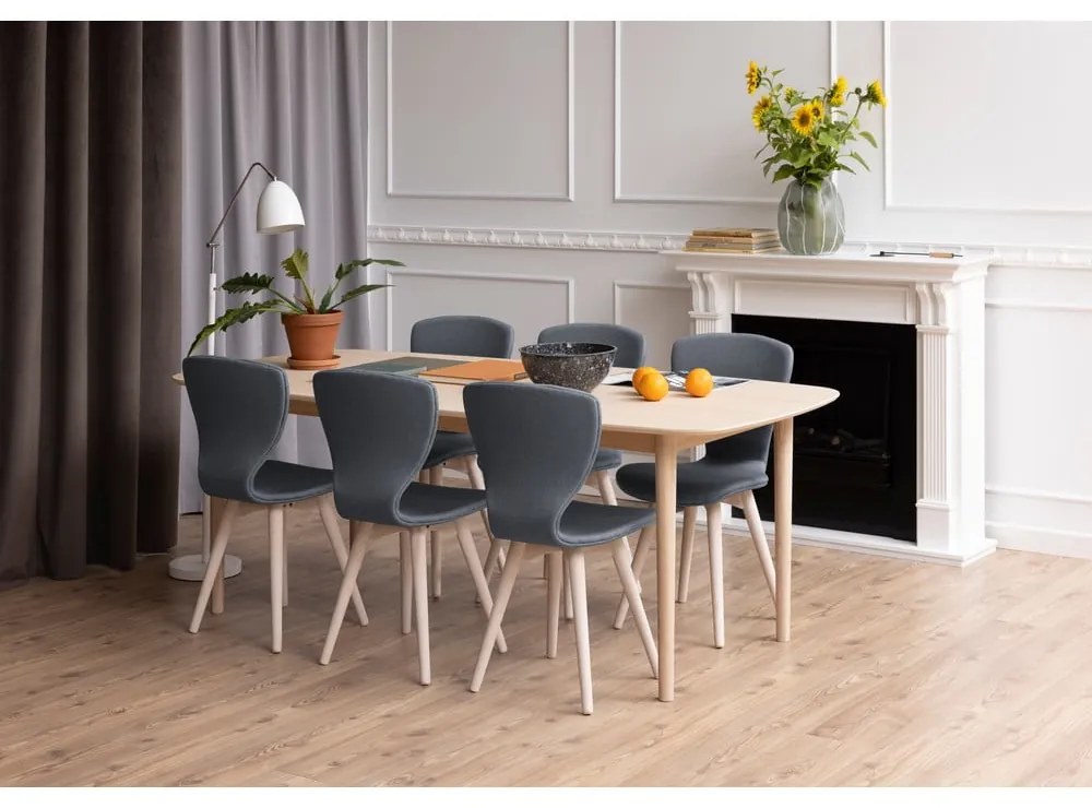 Bővíthető étkezőasztal tölgyfa dekoros asztallappal 210x100 cm Aston - Actona