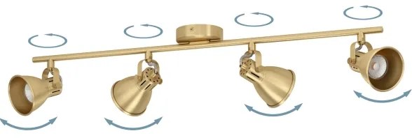 Eglo 900173 - LED Spotlámpa SERAS 4xGU10/3W/230V