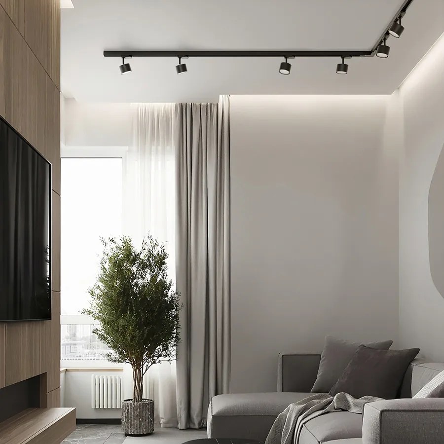 RENDL PIXEL háromáramkörös sínre fekete 230V LED GX53 7W