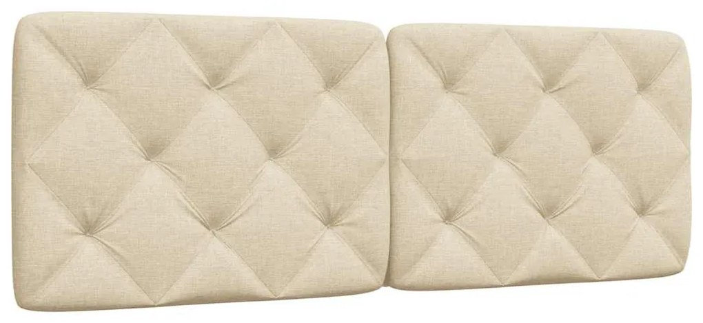krémszínű szövet fejtámla párna 120 cm