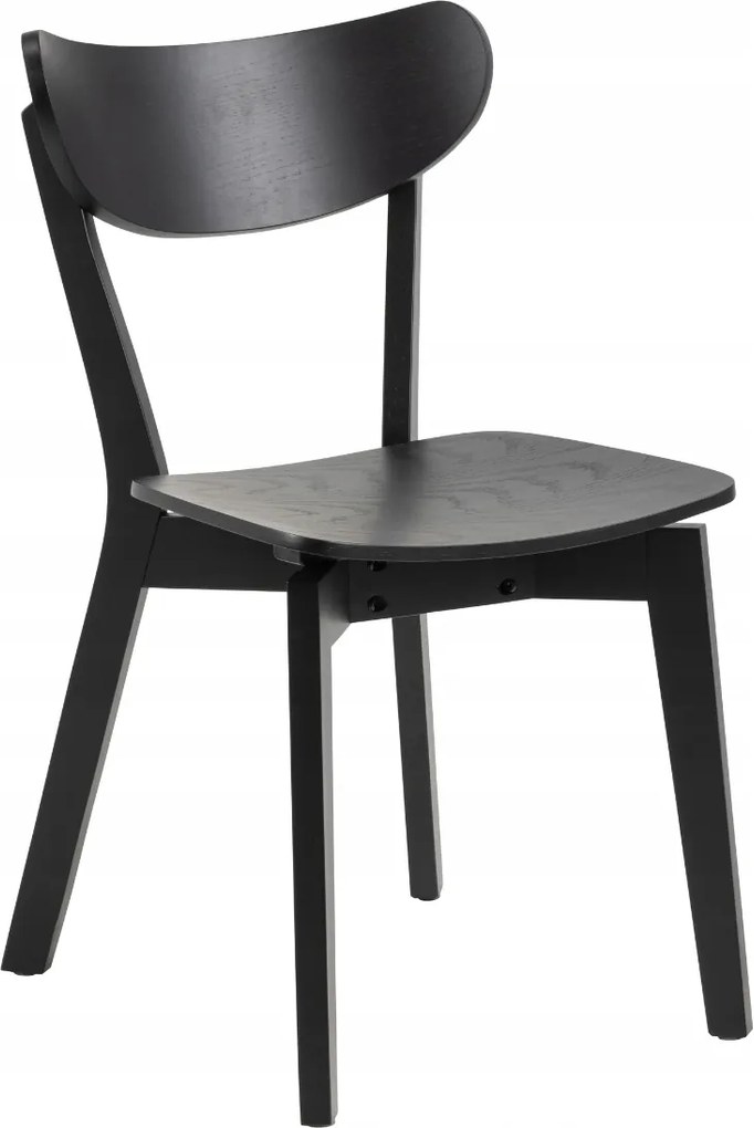 Nappali Étkezőszék áramvonalas háttámlával klasszikus Roxby fekete