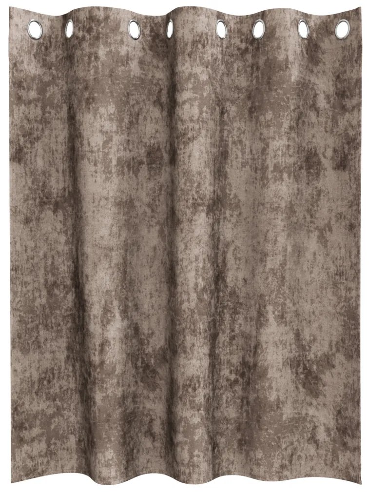 Bársonyfűggönyök 2 db szemfüggönnyel Kávé 140x140 cm