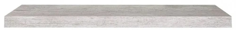 2 db betonszürke MDF lebegő fali polc 80 x 23,5 x 3,8 cm