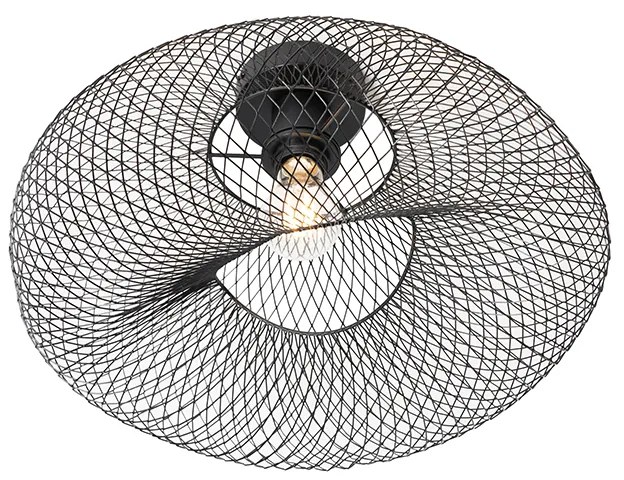 Modern mennyezeti lámpa fekete - Zora