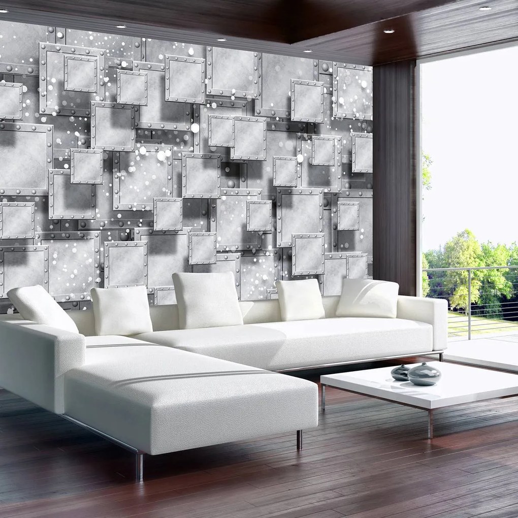 Fotótapéta - Szürke absztrakció (152,5x104 cm)