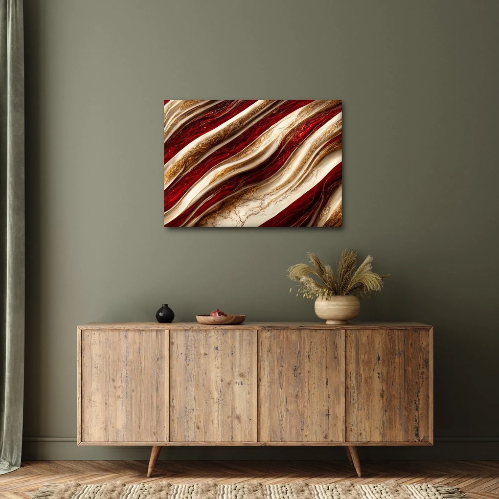 Kép - Arany - fehér textúra (70x50 cm)
