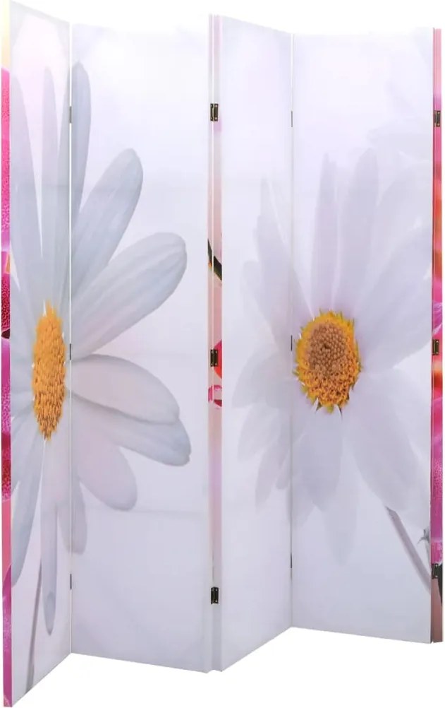 vidaXL virágmintás paraván 200 x 170 cm