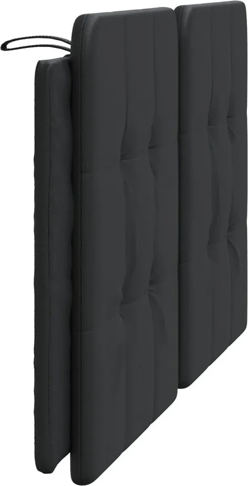 fekete műbőr fejtámla párna Zadar 152 cm