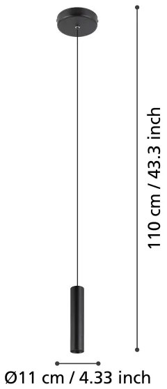 Eglo 900926 - LED Csillár zsinóron ALMUDAINA LED/5W/230V