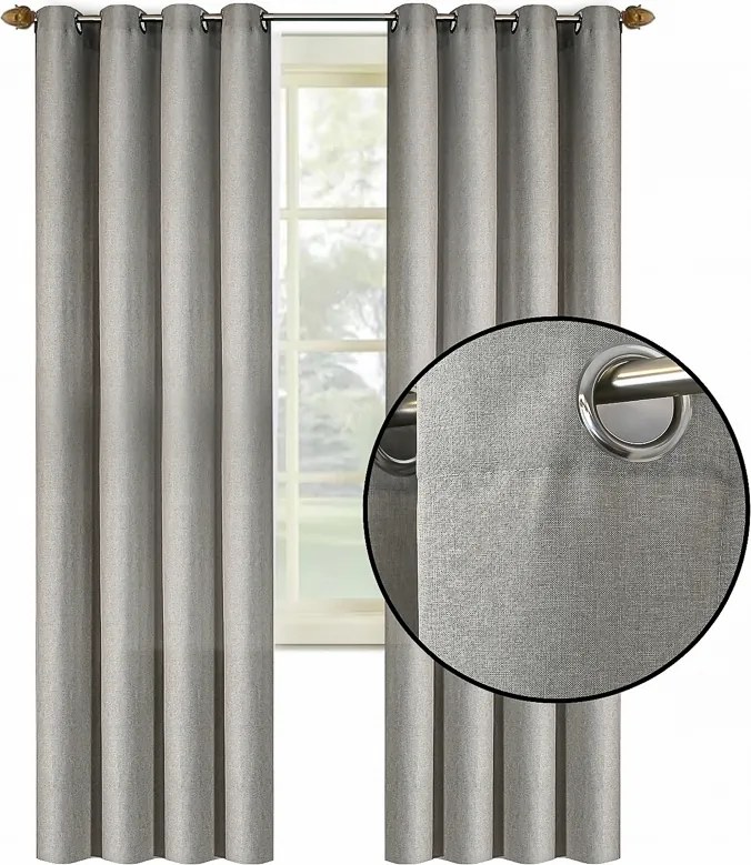 Függöny Kész Síma 250 Függönyök Karikákon Függönyök Nappaliba