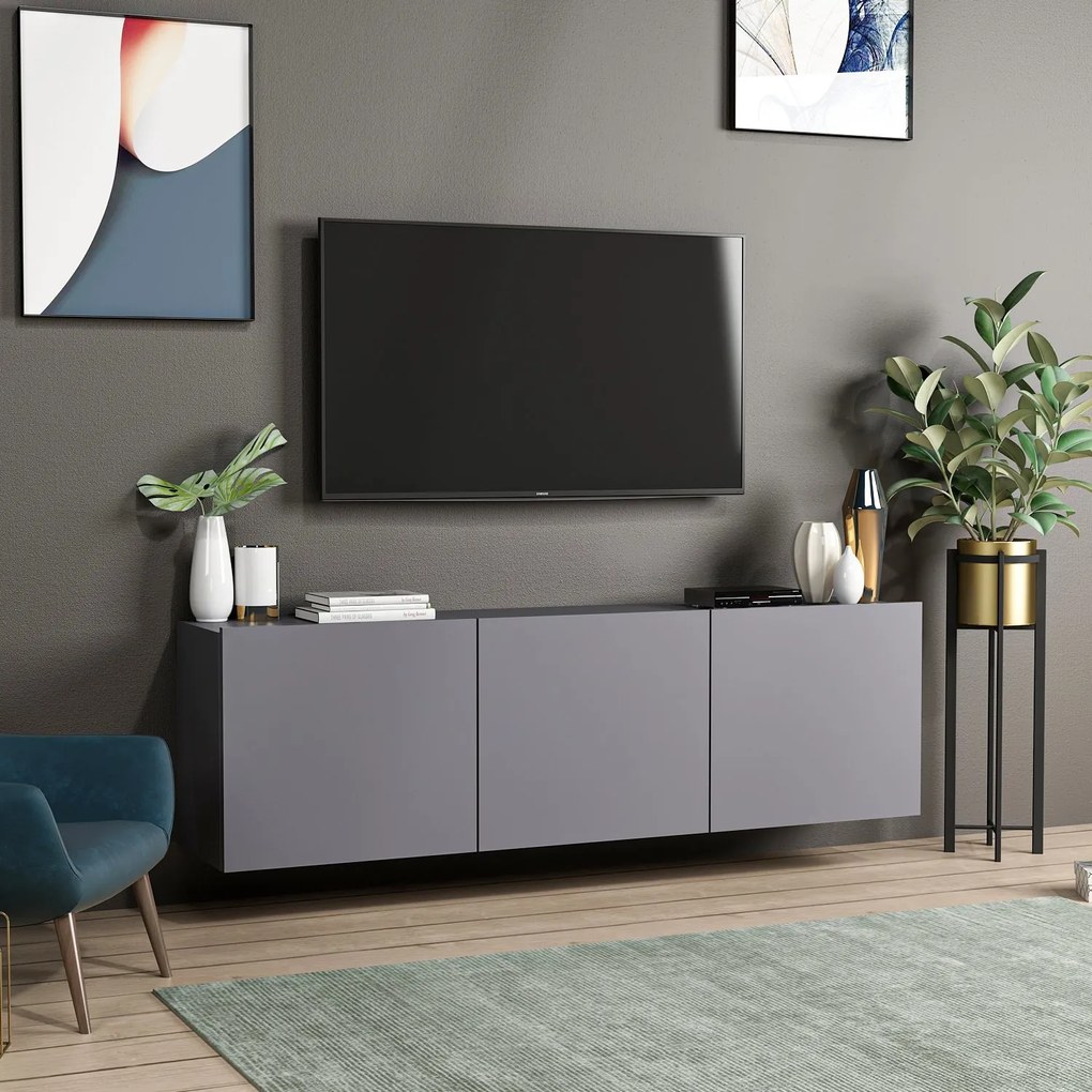 TV asztal/szekrény Whity (antracit). 1067111