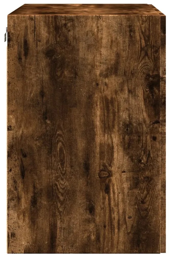 füstös tölgy színű szerelt fa faliszekrény 80 x 42,5 x 64 cm